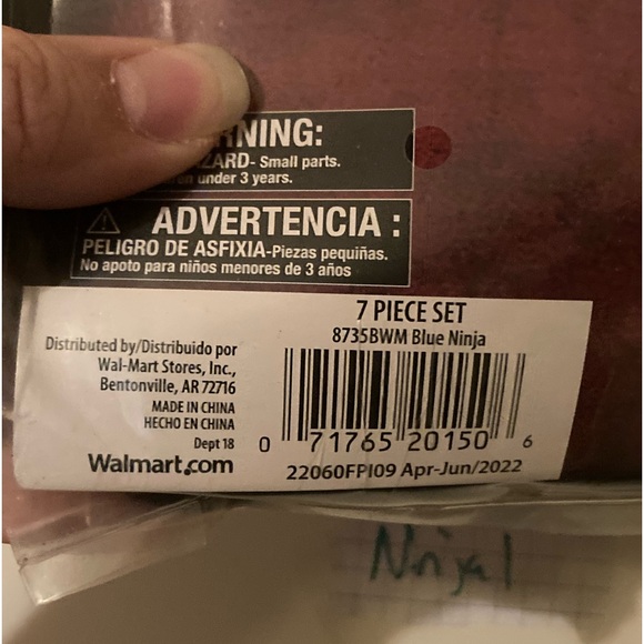 NWT Ninja costume 7 piece set youth size Large 10/12 NEW tunic pants set - Picture 9 of 9